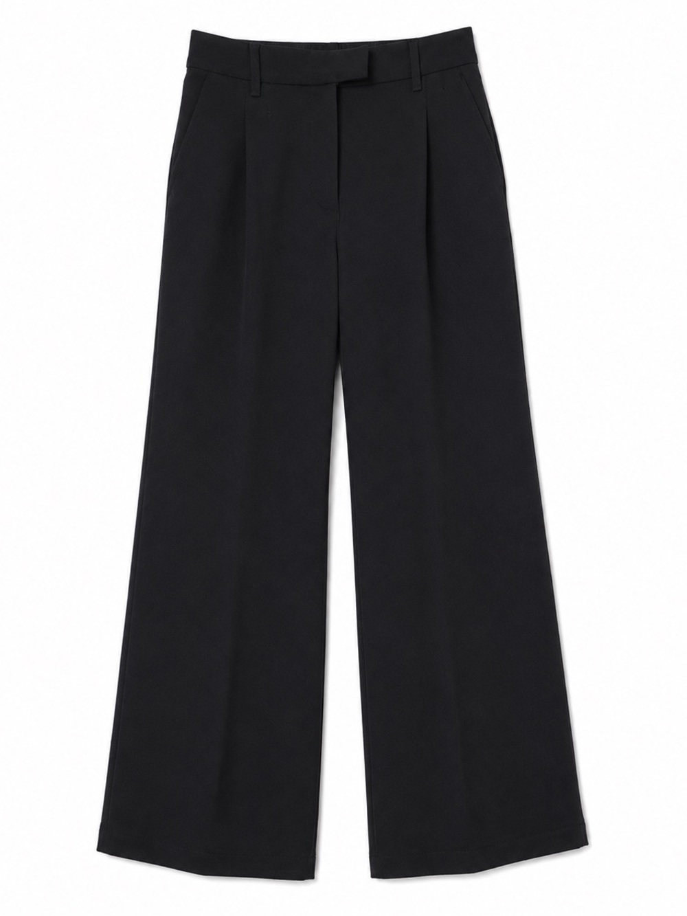 American Eagle Outfitters Black Wide-Leg Trousers